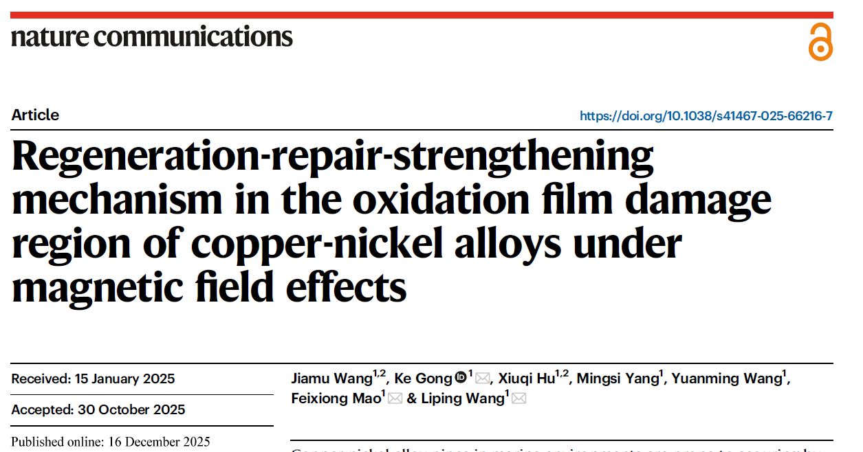 VersaSCAN 應用 銅鎳合金表面氧化膜損傷精準再生